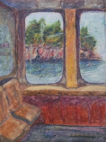 Ferry View #9 
Egg Tempera on Panel
12"x16"